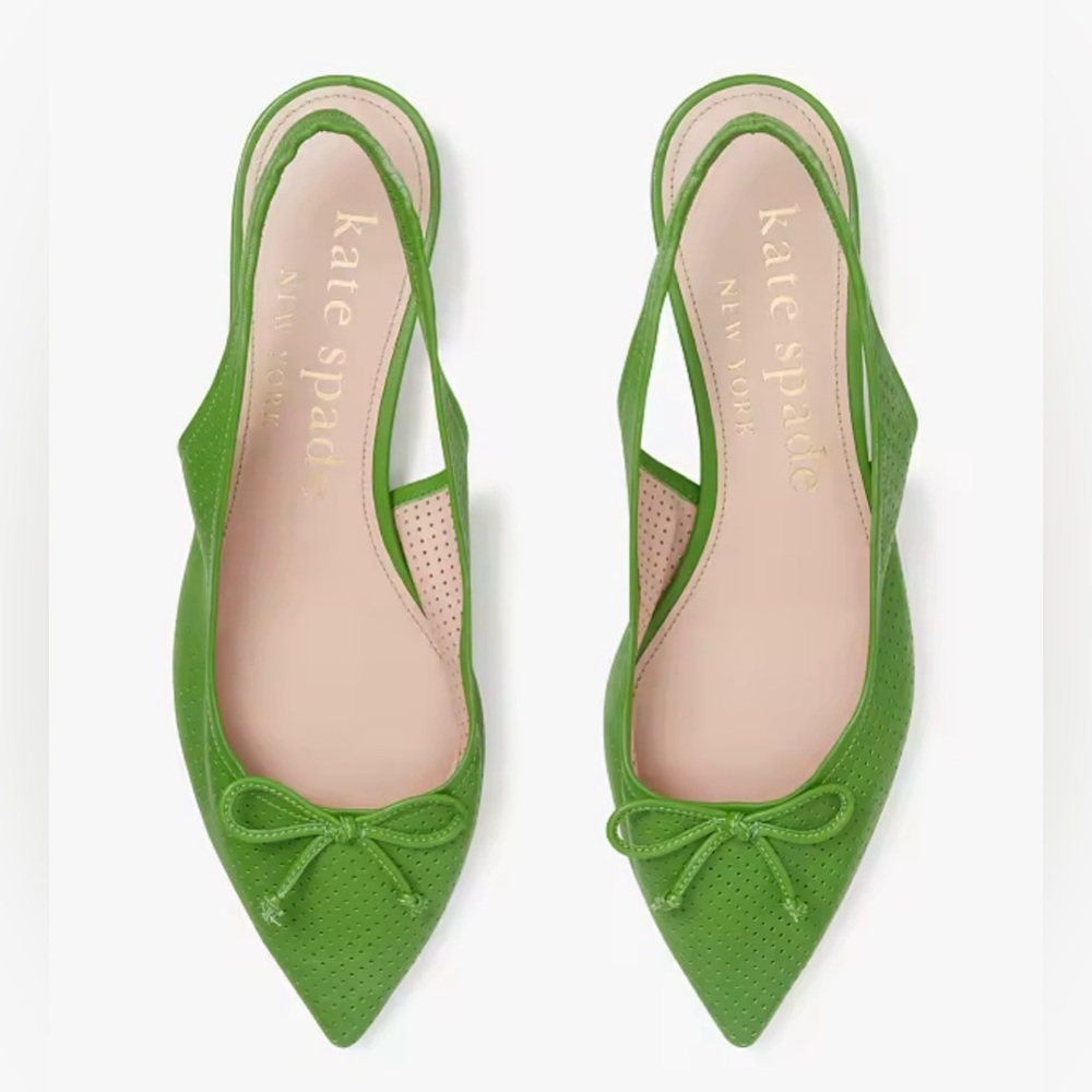 Kate Spade Veronica Perforated Leather Slingback Mules